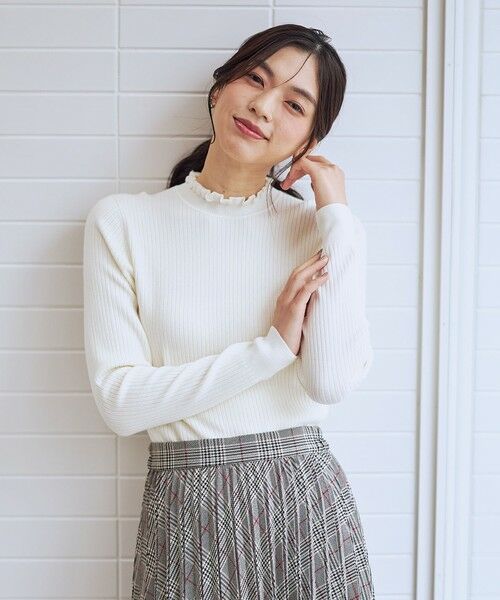 ANY / エニィ ニット・セーター | 【6色展開】フリルネックニット | 詳細2