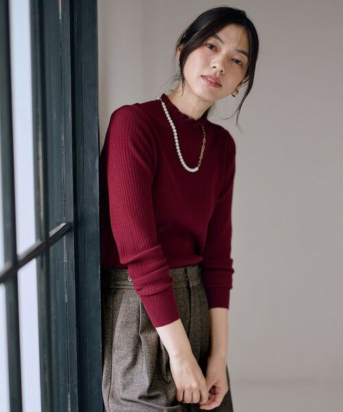 ANY / エニィ ニット・セーター | 【6色展開】フリルネックニット | 詳細20