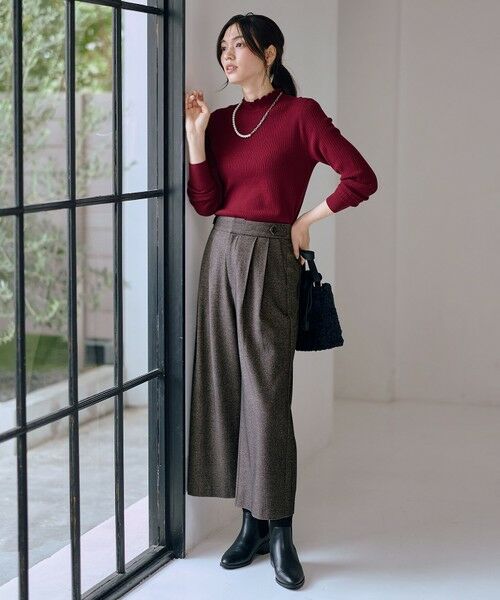 ANY / エニィ ニット・セーター | 【6色展開】フリルネックニット | 詳細23