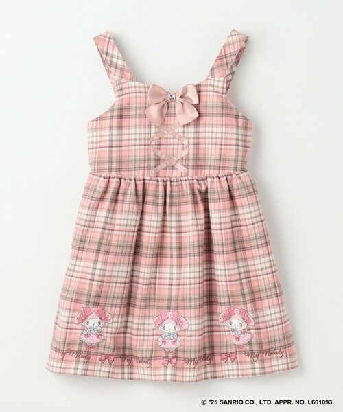 ANY / エニィ ロング・マキシ丈スカート | 【マイメロディ＆クロミ×ANY KIDS】チェック ジャンパースカート | 詳細10