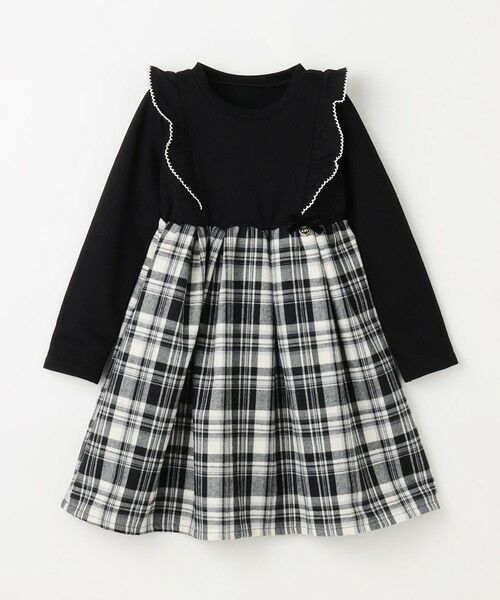 ANY / エニィ ロング・マキシ丈ワンピース | チェック柄 ドッキング ワンピース | 詳細6