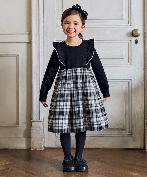 ANY / エニィ ロング・マキシ丈ワンピース | チェック柄 ドッキング ワンピース | 詳細4