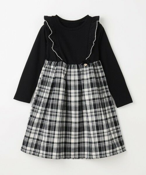 ANY / エニィ ロング・マキシ丈ワンピース | チェック柄 ドッキング ワンピース | 詳細6