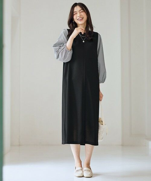 ANY / エニィ ロング・マキシ丈ワンピース | シャツコンビワンピース | 詳細1