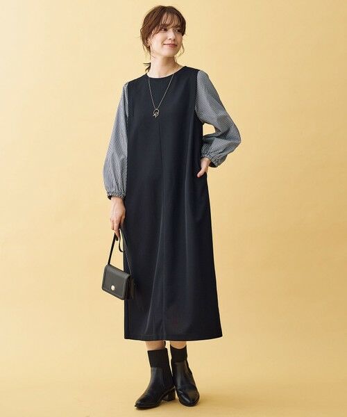 ANY / エニィ ロング・マキシ丈ワンピース | シャツコンビワンピース | 詳細5