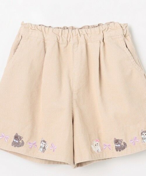 ANY / エニィ その他パンツ | ネコ刺繍 コーデュロイ ショートパンツ | 詳細14
