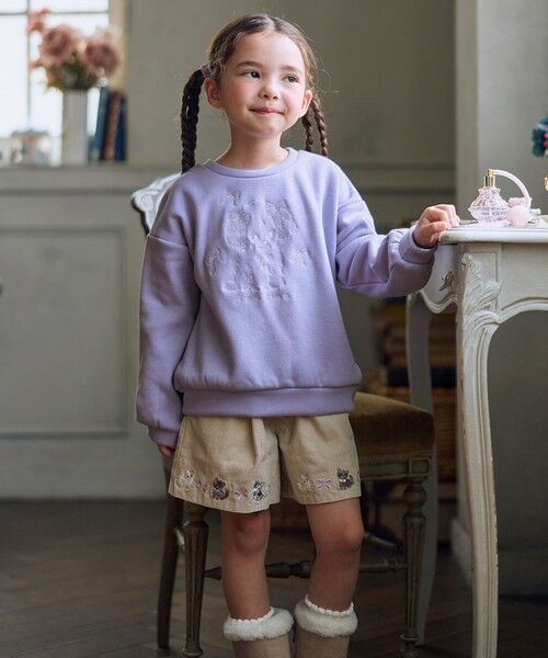 ANY / エニィ その他パンツ | ネコ刺繍 コーデュロイ ショートパンツ | 詳細11