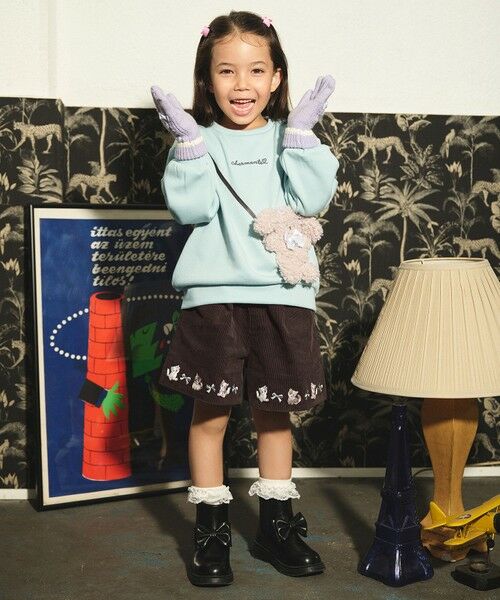 ANY / エニィ その他パンツ | ネコ刺繍 コーデュロイ ショートパンツ | 詳細5