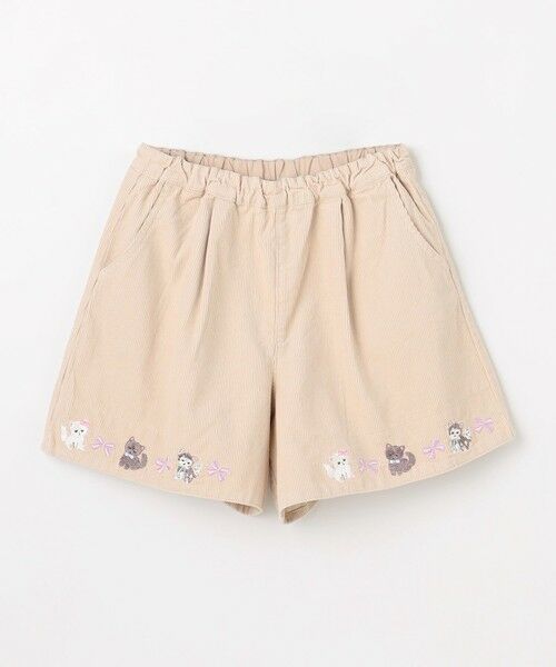 ANY / エニィ その他パンツ | ネコ刺繍 コーデュロイ ショートパンツ | 詳細12