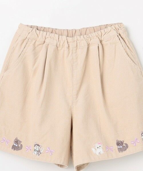 ANY / エニィ その他パンツ | ネコ刺繍 コーデュロイ ショートパンツ | 詳細14