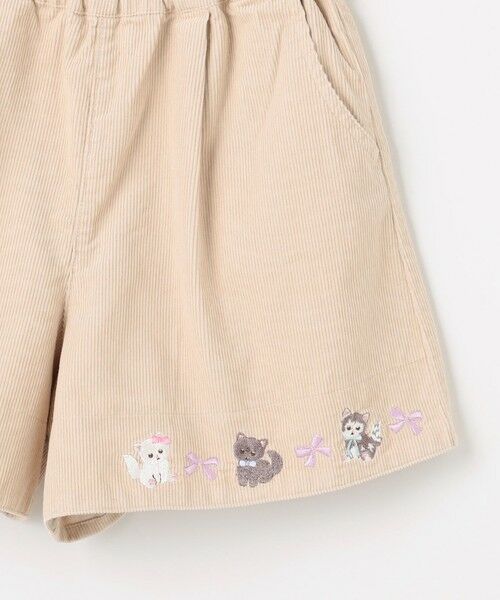 ANY / エニィ その他パンツ | ネコ刺繍 コーデュロイ ショートパンツ | 詳細17