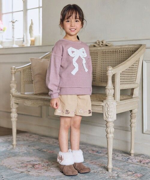 ANY / エニィ その他パンツ | ネコ刺繍 コーデュロイ ショートパンツ | 詳細7