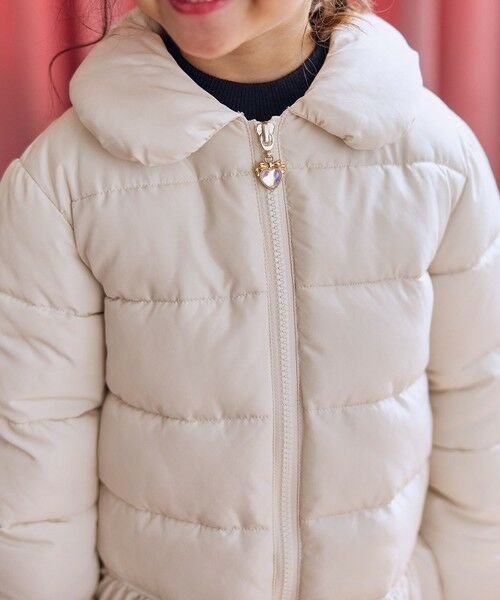 ANY / エニィ ダウンジャケット・ベスト | 【フード取り外し/洗濯機可能】中綿フリル リボンコート | 詳細10