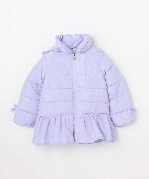 ANY / エニィ ダウンジャケット・ベスト | 【フード取り外し/洗濯機可能】中綿フリル リボンコート | 詳細20