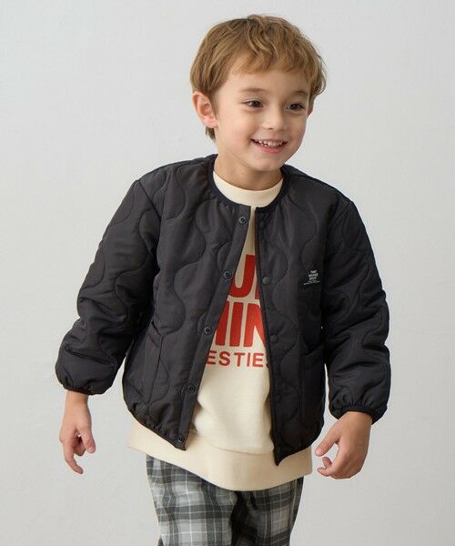 ANY/エニィ 【洗濯機可能】中綿キルティング ジャケット ブラック 110 ANY/エニィ 【洗濯機可能】中綿キルティング ジャケット ブラック 110