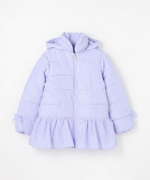 ANY / エニィ ダウンジャケット・ベスト | 【フード取り外し/洗濯機可能】中綿フリル リボンコート | 詳細20