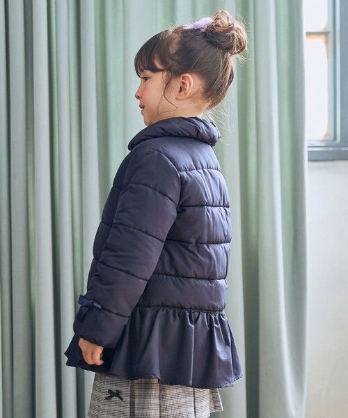 ANY / エニィ ダウンジャケット・ベスト | 【フード取り外し/洗濯機可能】中綿フリル リボンコート | 詳細25