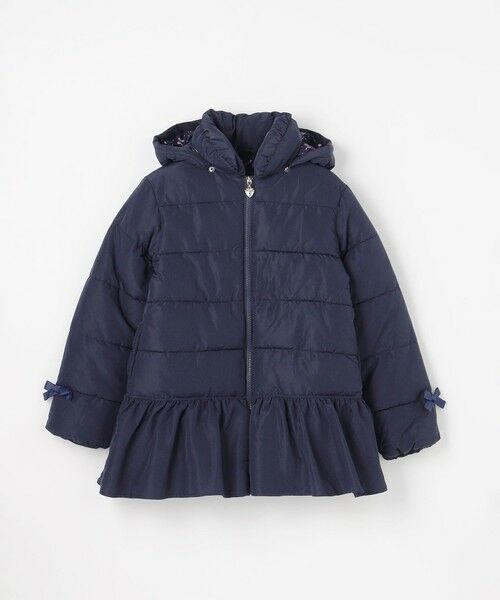 ANY / エニィ ダウンジャケット・ベスト | 【フード取り外し/洗濯機可能】中綿フリル リボンコート | 詳細28