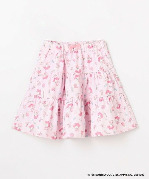 ANY / エニィ ミニ・ひざ丈スカート | 【マイメロディ＆クロミ×ANY KIDS】総柄 ティアードスカート | 詳細14