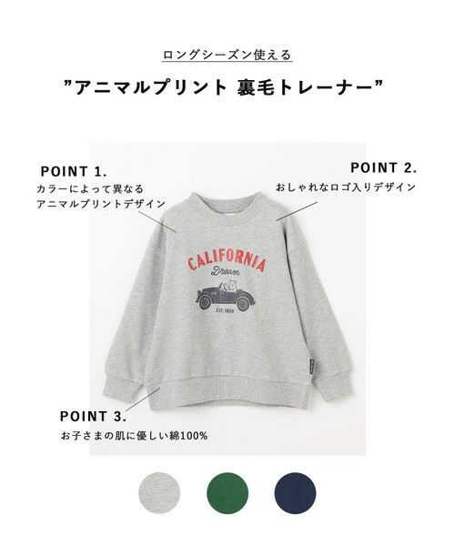 ANY / エニィ スウェット | アニマルプリント 裏毛トレーナー | 詳細1