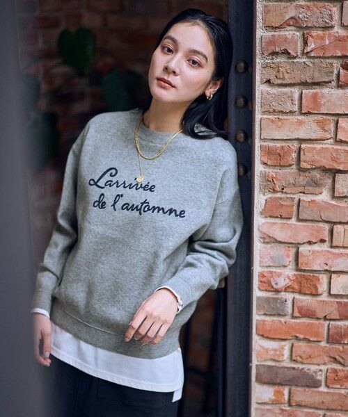 ANY / エニィ ニット・セーター | 刺繍ロゴニット | 詳細1