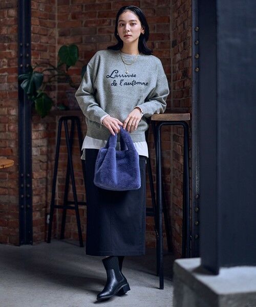 ANY / エニィ ニット・セーター | 刺繍ロゴニット | 詳細4