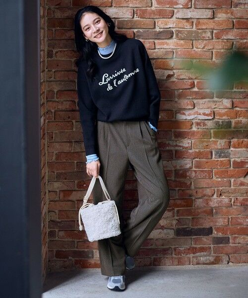 ANY / エニィ ニット・セーター | 刺繍ロゴニット | 詳細25