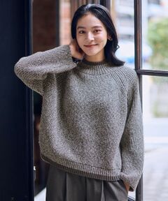 ANY / エニィ ニット・セーター | 【5色展開】バイカラーMIXニット