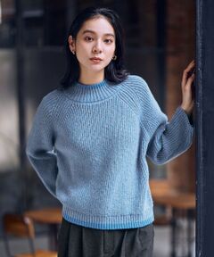 ANY / エニィ ニット・セーター | 【5色展開】バイカラーMIXニット