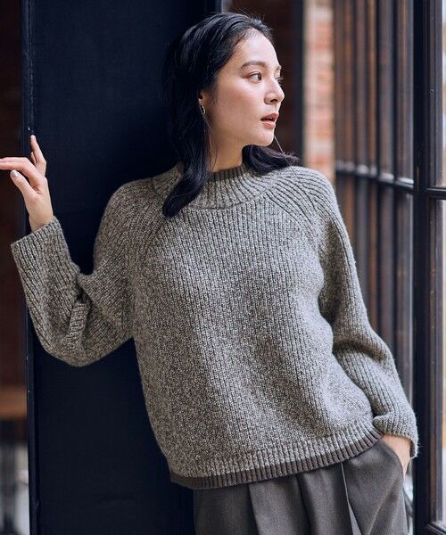 ANY / エニィ ニット・セーター | 【5色展開】バイカラーMIXニット | 詳細1