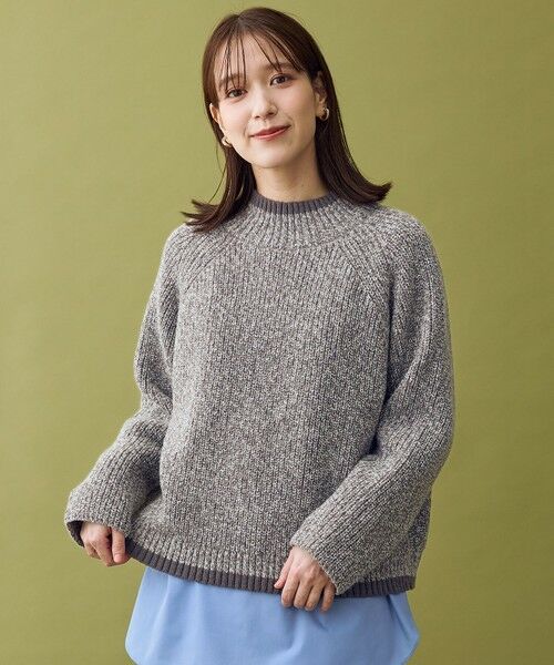 ANY / エニィ ニット・セーター | 【5色展開】バイカラーMIXニット | 詳細5