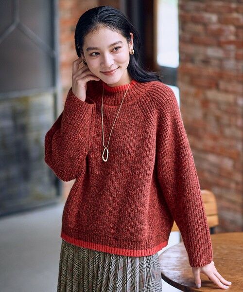 ANY / エニィ ニット・セーター | 【5色展開】バイカラーMIXニット | 詳細8