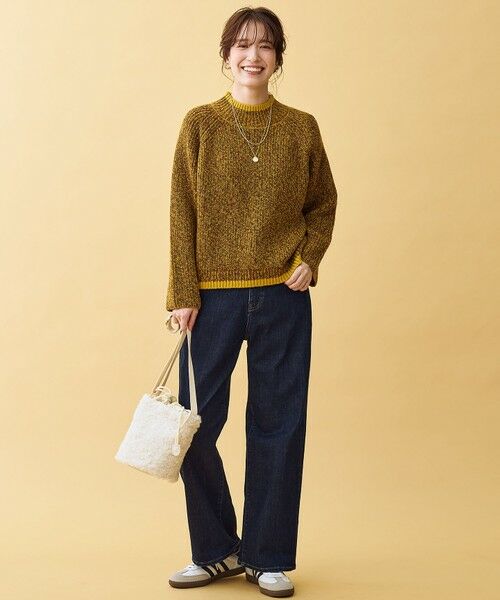 ANY / エニィ ニット・セーター | 【5色展開】バイカラーMIXニット | 詳細25