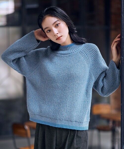 ANY / エニィ ニット・セーター | 【5色展開】バイカラーMIXニット | 詳細30