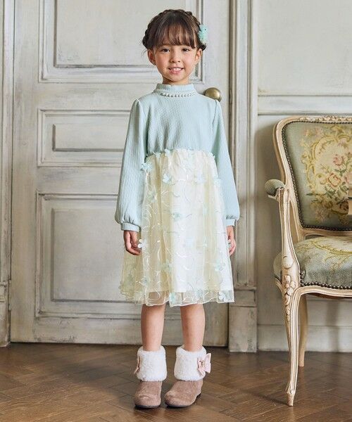 ANY / エニィ ロング・マキシ丈ワンピース | フラワーチュール ドッキングワンピース | 詳細3