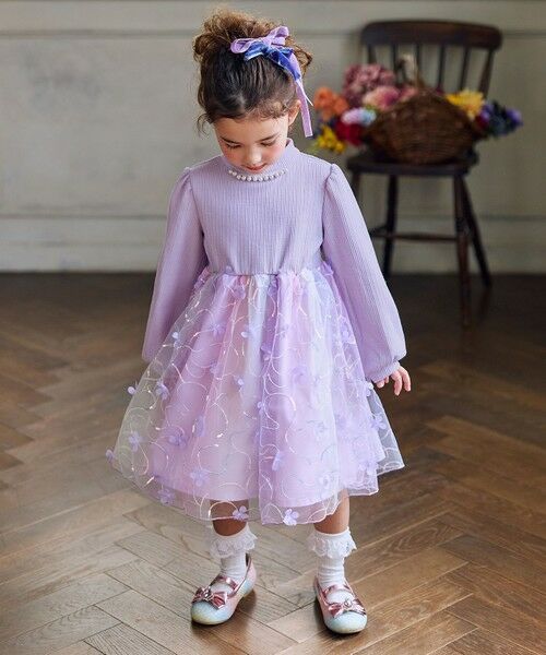 ANY / エニィ ロング・マキシ丈ワンピース | フラワーチュール ドッキングワンピース | 詳細7