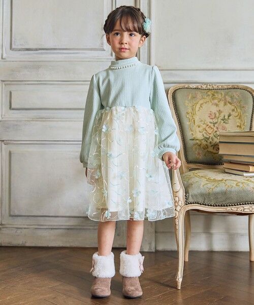 ANY / エニィ ロング・マキシ丈ワンピース | フラワーチュール ドッキングワンピース | 詳細1