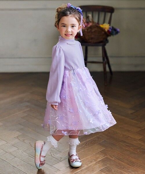 ANY / エニィ ロング・マキシ丈ワンピース | フラワーチュール ドッキングワンピース | 詳細9