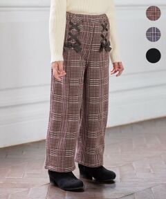 ANY / エニィ その他パンツ | レースアップ 裏シャギーワイドパンツ