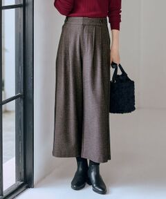 ANY / エニィ その他パンツ | 【6サイズ展開/ウエストゴム】ライトツイードパンツ