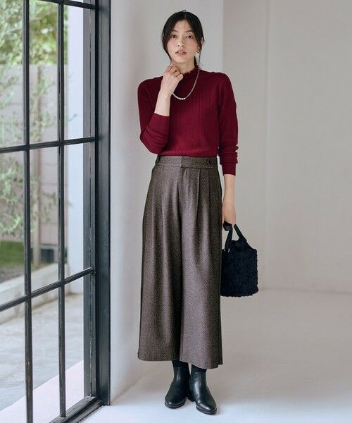 ANY / エニィ その他パンツ | 【6サイズ展開/ウエストゴム】ライトツイードパンツ | 詳細25