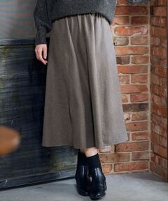 ANY / エニィ ミニ・ひざ丈スカート | 【ウエストゴム】スエードフレアスカート