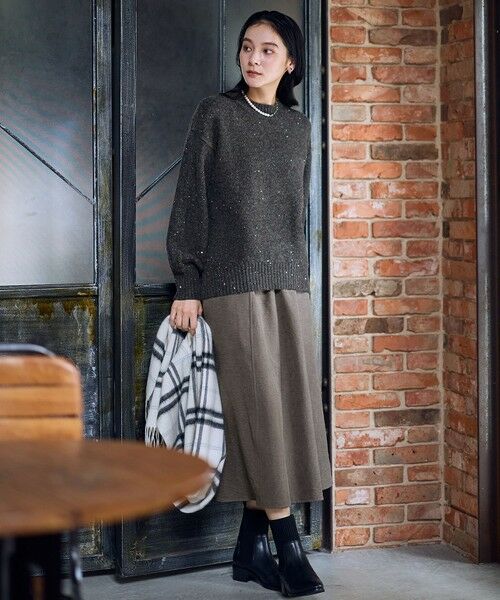 ANY / エニィ ミニ・ひざ丈スカート | 【ウエストゴム】スエードフレアスカート | 詳細2