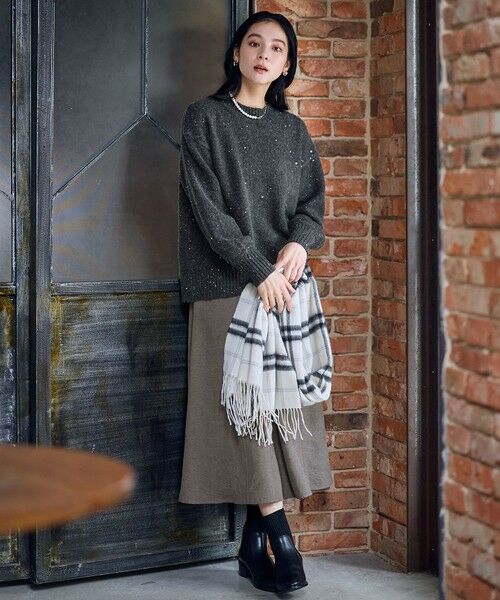 ANY / エニィ ミニ・ひざ丈スカート | 【ウエストゴム】スエードフレアスカート | 詳細4