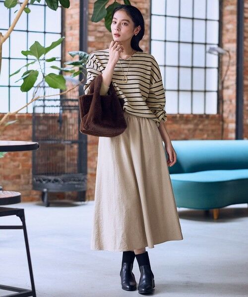 ANY / エニィ ミニ・ひざ丈スカート | 【ウエストゴム】スエードフレアスカート | 詳細7