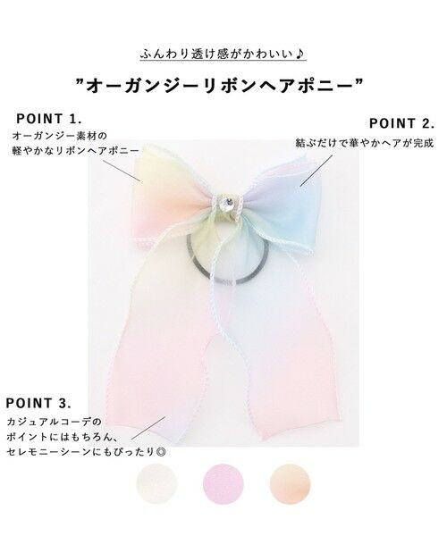 ANY / エニィ ヘアゴム・シュシュ | オーガンジーリボンヘアポニー | 詳細6
