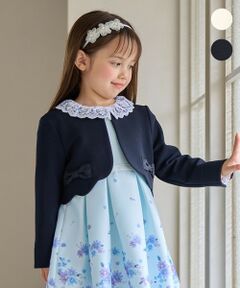 ANY / エニィ ノーカラージャケット | リボン ボレロジャケット