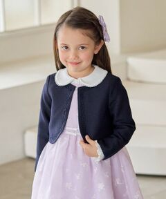 ANY / エニィ ノーカラージャケット | ノーカラー ボレロジャケット