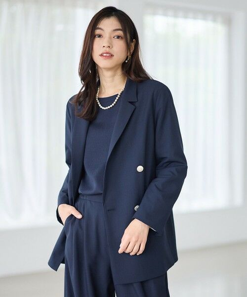 ANY / エニィ その他アウター | イージーケアライトストレッチダブルテーラードジャケット | 詳細2