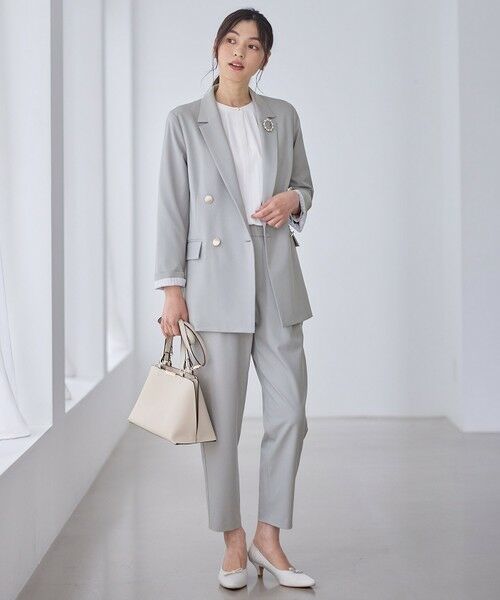 ANY / エニィ その他アウター | イージーケアライトストレッチダブルテーラードジャケット | 詳細8